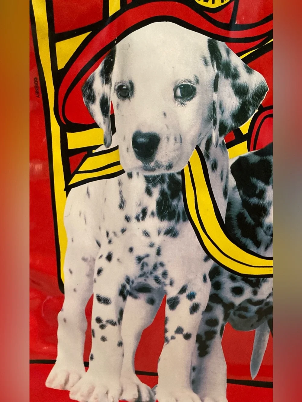 Vintage Kids Red Dalmatian Firefighter Backpack -  Like New